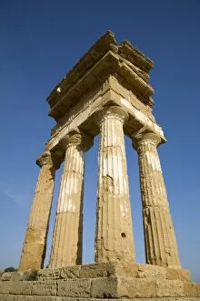 Images Dated 10th June 2007: Temple of Castor and Pollux, Valley of the Temples, Agrigento, UNESCO World Heritage Site