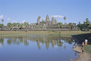 Relation Prints: The temple complex of Angkor Wat, Angkor, Siem Reap, Cambodia, Indochina, Asia