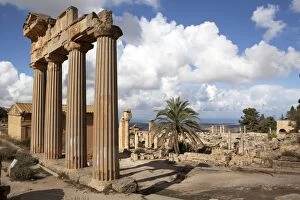Archaeological Gallery: The Temple of Demeter, Cyrene, UNESCO World Heritage Site, Libya, North Africa, Africa