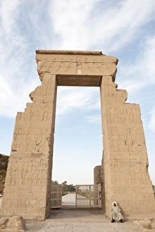 Images Dated 10th February 2009: Temple of Dendara, Egypt, North Africa, Africa