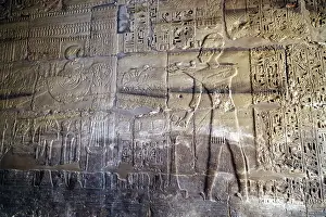 Luxor Prints: Temple details at Karnak, UNESCO World Heritage Site, Luxor, Egypt