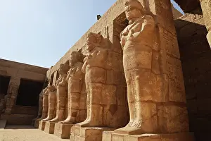 Relics Prints: Temple details at Karnak, UNESCO World Heritage Site, Luxor, Egypt