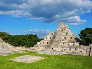 Anthropology Prints: Temple of Five Floors, Great Acropolis, Edzna Archaeological Site, Campeche State, Mexico