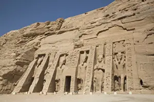 Abu Simel Prints: Temple of Hathor and Nefertari, UNESCO World Heritage Site, Abu Simbel, Nubia, Egypt