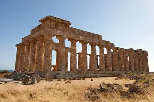 Temple of Hera at Selinunte, the ancient Greek city on the southern coast of Sicily, Italy, Europe