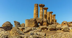 Ancient Rome Prints: Temple of Heracles, Valle dei Templi (Valley of Temples)