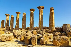 Ancient Rome Prints: Temple of Heracles, Valle dei Templi (Valley of Temples)