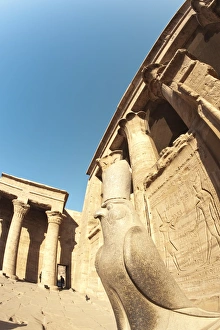 Images Dated 7th February 2009: Temple of Horus, Edfu, Egypt, North Africa, Africa