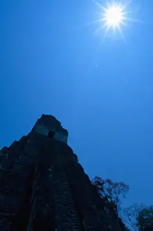 Temple I at Great Plaza, Mayan archaeological site of Tikal, UNESCO World Heritage Site