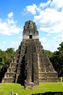 Temple I (Temple of the Giant Jaguar) at Tikal, UNESCO World Heritage Site, Guatemala