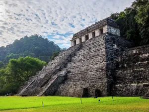 Mexican Prints: Temple of the Inscriptions, Palenque Archaeological Site, Palenque, Chiapas State, Mexico