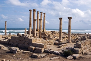 Images Dated 16th October 2007: Temple of Isis, Roman site of Sabratha, UNESCO World Heritage Site, Libya