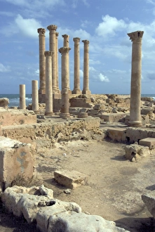 Images Dated 16th October 2007: Temple of Isis, Roman site of Sabratha, UNESCO World Heritage Site, Libya