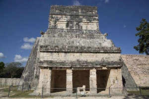 Classic Period Prints: Temple of the Jaguars and Shields, Chichen Itza, UNESCO World Heritage Site, Yucatan