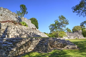 8th Century Prints: Temple of the King, Kohunlich, Mayan archaeological site, Quintana Roo, Mexico, North