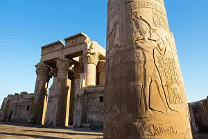 Religious Site Prints: Temple of Kom Ombo dedicated to gods Sobek and Haroeris, Egypt, North Africa, Africa