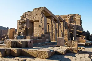 Ancient Ruins Prints: Temple of Kom Ombo dedicated to gods Sobek and Haroeris, Egypt, North Africa, Africa