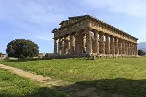 Temple of Neptune, 450 BC, largest and best preserved Greek temple at Paestum, UNESCO