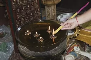 Temple offering, Phnom Penh, Cambodia, Indochina, Southeast Asia, Asia