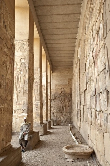Images Dated 10th February 2009: Temple of Osiris in Abydos, Egypt, North Africa, Africa