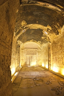 Images Dated 10th February 2009: Temple of Osiris in Abydos, Egypt, North Africa, Africa