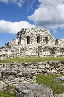 Yucatan State Prints: Temple of the Painted Niches, Mayan Ruins