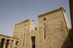 Nubian Prints: The temple of Philae, UNESCO World Heritage Site, Nubia, Egypt, North Africa, Africa
