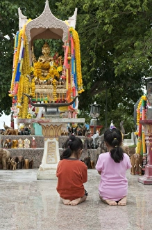 Bare Foot Prints: Temple at Phrom Thep cape, Phuket, Thailand, Southeast Asia, Asia