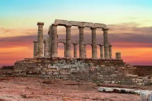 Aegean Prints: Temple of Poseidon, Cape Sounion, Attica, Greece