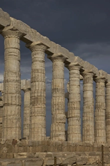 Images Dated 15th September 2008: Temple of Poseidon, Cape Sounion, Greece, Europe