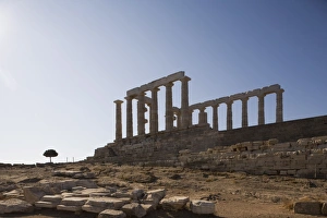 Images Dated 17th September 2008: Temple of Poseidon, Cape Sounion, Greece, Europe
