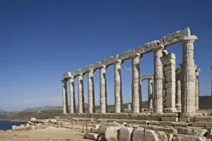 Images Dated 17th September 2008: Temple of Poseidon, Cape Sounion, Greece, Europe