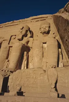 Abu Simbel Prints: Temple of Re-Herakhte for Ramses II, was moved when Aswan High Dam was built