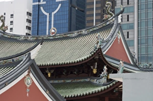 Folk Lore Prints: Temple roof detail