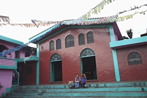 Images Dated 25th November 2007: Temple of San Simon, also known as Maximon, Patron Saint of Gamblers and Drunks