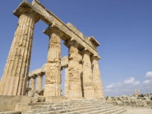 Ancient Culture Prints: Temple of Selinunte, Sicily, Italy, Europe