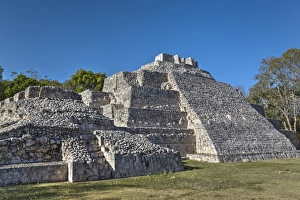 Campeche Prints: Temple of the South, Edzna, Mayan archaeological site, Campeche, Mexico, North America