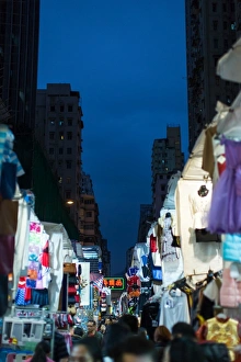 Temple Street, Kowloon, Hong Kong, China, Asia