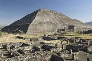 Images Dated 21st January 2010: Temple of the Sun, Archaeological Zone of Teotihuacan, UNESCO World Heritage Site