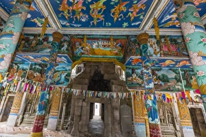 Prayer Flag Prints: The temple of Wat (Phnom) Nokor