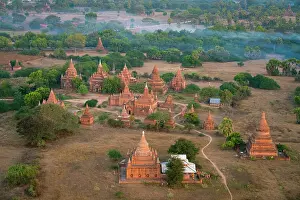 Bagan Prints: Temples, Bagan (Pagan), UNESCO World Heritage Site, Myanmar (Burma), Asia
