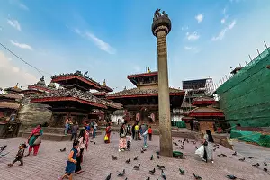 Temples, Durbar Square, UNESCO World Heritage Site, Kathmandu, Nepal, Asia