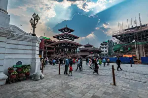 Temples, Durbar Square, UNESCO World Heritage Site, Kathmandu, Nepal, Asia