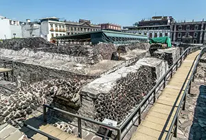 Heritage Site Prints: Templo Mayor, archaeological site of Aztec capital city of Tenochtitlan