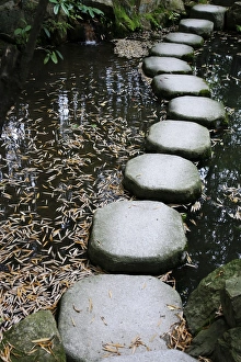 Gardens Prints: Tenjuan wet garden in Nanzen Ji temple, Kyoto, Japan, Asia