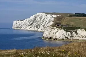 Images Dated 27th July 2008: Tennyson Down, Black Rock and Highdown Cliffs from Freshwater Bay, Isle of Wight
