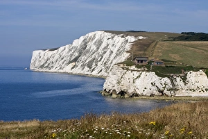 Images Dated 27th July 2008: Tennyson Down, Black Rock and Highdown Cliffs from Freshwater Bay, Isle of Wight