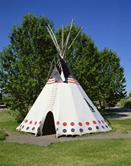 Calgary Prints: Tepee at Heritage Park, Calgary, Alberta, Canada, North America