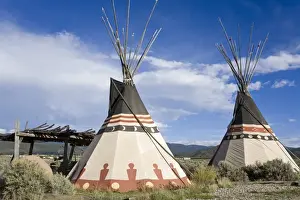 Taos Prints: Tepee near Taos, New Mexico, United States of America, North America