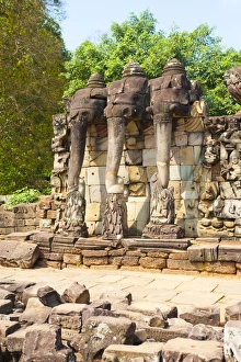 Three Objects Prints: The Terrace of the Elephants, Angkor Thom
